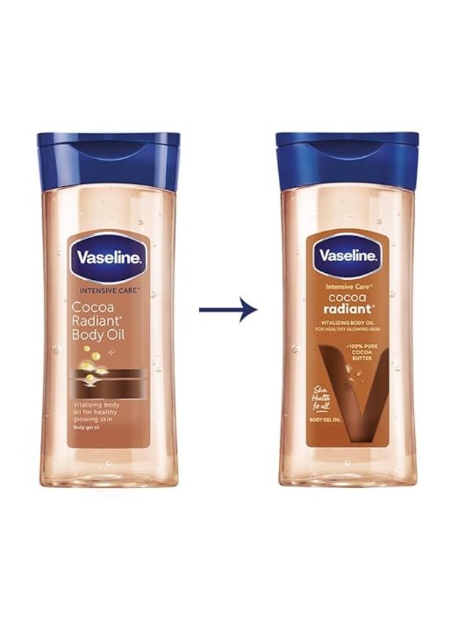 فازلين زيت الجسم فازلين للعناية المركزة بزبدة الكاكاو | مع زبدة الكاكاو | تركيبة غير دهنية | 200 مل - Image 3